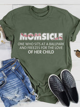 Kurzärmliges T-Shirt mit Baseball-Momsicle-Print